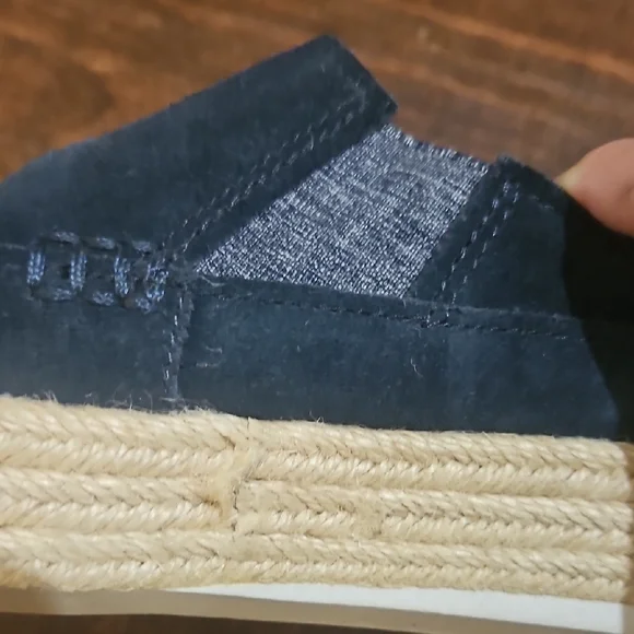 Navy Suede Loafers - Picture 6 of 8